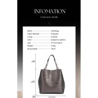 CH Ladies Versátil Superior Sense of Solid Color Bolso de mano de gran capacidad para mujer Estilo de moda diario simple Mochila de lujo de alta gama - details 1