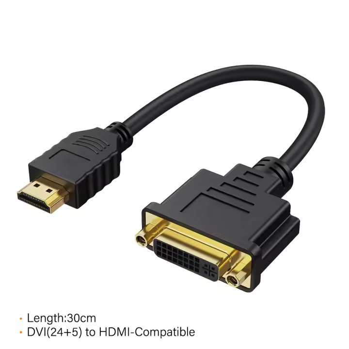 Nephy Cable Adaptador de Video HDMI a DVI Adaptador de Imagen Compatible con HDTV LCD DVD PC - 1