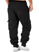 Pantalones de Sudadera para Hombres Ajuste Recto, Manga Larga, Multiple Bolsillos, Cordón, Ropa de Calle y Deportiva - details 12