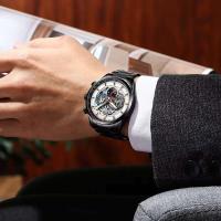 Reloj de Cuarzo de Lujo para Hombres CURREN 8391 Correa de Cuero Automático Moda Deportiva y Ocio - details 25