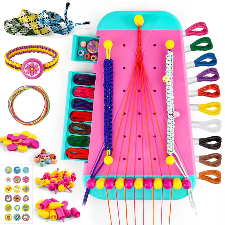 Kit para hacer pulseras de la amistad, Juego popular para hacer pulseras de cuerda, manualidades, Artes y usos - 1