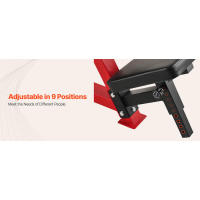 VEVOR hine, juego de prensa, banco plano inclinable ajustable con brazos convergentes independientes, equipo superior, equipo de gimnasio en casa Fiess - details 1