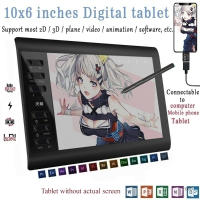 Tableta Digital de 233 puntos tablero de dibujo electrónico de lectura rápida tableta de dibujo con detección de presión de pantalla grande de 10*6 pulgadas - details 2