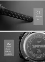 Reloj Deportivo Digital para Hombres SKMEI Fashion Resistente al Agua 5Bar con Alarma y Cronómetro reloj hombre 1251 - details 8