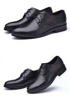 2025 nuevos zapatos casuales versátiles con cordones para hombres de vestir de negocios de cuero de talla grande - details 7