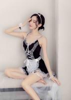 Lencería erótica caliente, lencería Sexy, uniforme sexy, disfraz de sirvienta seductora, lencería de sirvienta de juego de rol, cosplay senxual para mujer, sex shop - details 10
