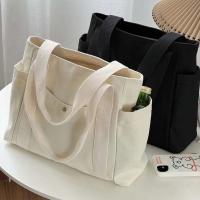 Bolso de lona de gran capacidad para el trabajo, bolso de mujer estilo universitario - details 18