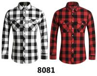Camisa de Manga Larga con Estampado Geométrico a Rayas Estilo Casual para Hombres - details 44