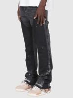 Jeans de Moda para Hombres 2025 Pantalones de Trabajo Elásticos con Parches de Denim de Capas - details 2