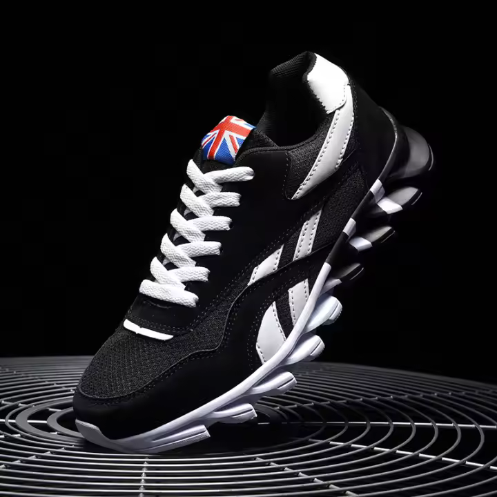 Zapatos De Deporte Para Hombre Moda Transpirables Antideslizantes Absorbedores De Choque Cómodos Para Caminar - 1