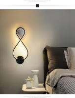 Lámpara LED de pared moderna para dormitorio, iluminación de pasillo interior, decoración de noche, AC85-265V, 24W - details 5