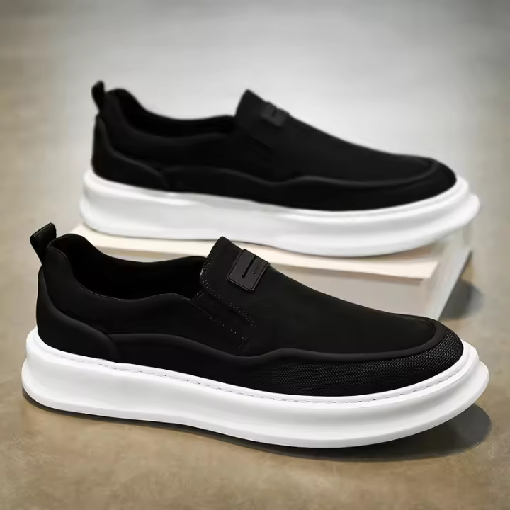 Zapatillas de Moda para Hombres Primavera-Verano 2025 Tela Coreana Transpirable, Antideslizante, Ultra Ligera, Puntura Baja - 1