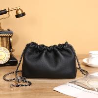 Bolso de hombro de cuero genuino para mujer, bolso nube, bolso de cadena plisado de gran capacidad, riñonera informal cruzada de un solo hombro, bolso multiusos para viajes y compras - details 1