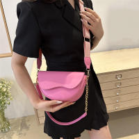 Bolso de hombro con doble correa para mujer, bolso cruzado de cuero PU versátil, moda informal de Color sólido - details 21