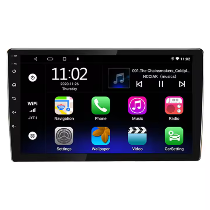 Reproductor Multimedia Evean con Ventilador de Enfriamiento 9/10.1 pulgadas, Android 14, Carplay Inalámbrico, 128G de Almacenamiento, Navegación In-Dash - 1