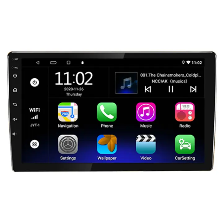 Reproductor Multimedia Evean con Ventilador de Enfriamiento 9/10.1 pulgadas, Android 14, Carplay Inalámbrico, 128G de Almacenamiento, Navegación In-Dash - 1