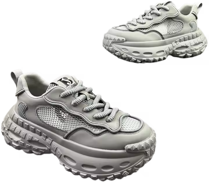 Zapatillas de Verano Nuevas Zapatos Deportivos para Hombres con Suela Gruesa - 1