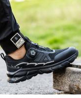 Zapatos de Seguridad Ligeros con Cierre de Gancho y Bucle Zapatillas de Trabajo Transpirables para Hombres Anti-Golpes con Punta de Acero Corte Bajo - details 16