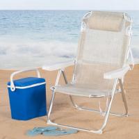 Sillas reclinables para playa, jardín, terraza o camping, medidas 48x60x90cm, altura 28cm, ligeras, 5 posiciones, incluye asa de transporte - details 15