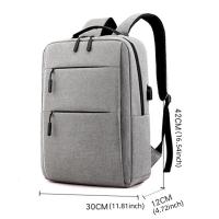 Mochila impermeable multifuncional para hombre, bolsa para ordenador portátil de negocios, con carga USB, de nailon, informal, 2 unidades - details 9