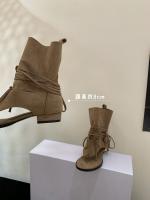 Nuevas Botas de Verano 2025 Punta de Calzado de Aguja Sandalias Cubiertas de Suela Plana - details 15