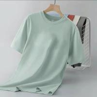 Camiseta ajustada de manga corta de Color sólido para hombre y mujer, Top interior individual versátil clásico adelgazante, novedad de verano 2024 - details 11
