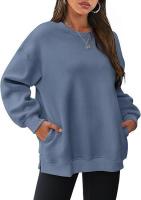 Sudadera holgada de manga larga con cuello redondo para mujer - details 44
