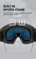 Kapvoe-Gafas de esquí fotocromáticas para hombre y mujer, lentes de nieve antiniebla, magnéticas, de esponja de doble capa para Snowboard - details 13