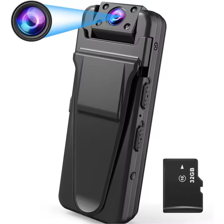 Cámara oculta Full HD 1080P con tarjeta de 32G, lente giratoria 180, cámara secreta, cámara de vigilancia para grabación en casa y oficina - 1
