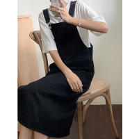 Vestido de mezclilla para mujer Vestidos largos con cuello cuadrado - details 5