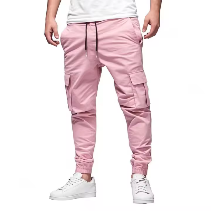 Pantalones de trabajo ligeros con cordón multibolsillos para hombre Pantalones de verano para hombre - 1