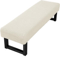Funda elástica de Jacquard para banco de comedor, funda extraíble antipolvo para sala de estar, Protector de asiento de banco lavable - details 8