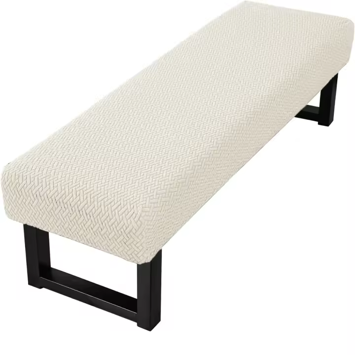 Funda elástica de Jacquard para banco de comedor, funda extraíble antipolvo para sala de estar, Protector de asiento de banco lavable - 1