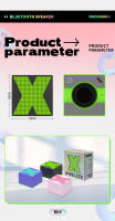 X-altavoz HIFI inalámbrico de música, Subwoofer envolvente, portátil, Mini Metal, TWS, Bluetooth Boombox con micrófono para regalos creativos - details 13