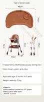 Silla de Comedor Plegable para Bebé Asiento de Comedor Multifuncional para Aprender a SSentar en Casa - details 24