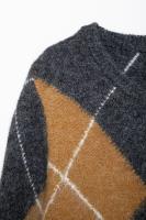TRAFZA-suéter de manga larga con estampado a cuadros para Mujer, Jersey informal elegante con cuello en V, Otoño e Invierno - details 4