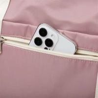 Bolsas de lona de viaje impermeables con separación de bolsillo seco y húmedo de gran capacidad personalizadas con compartimento para zapatos - details 6