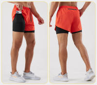 Pantalones Deportivos de Spandex Poliéster 2 en 1 para Correr Rápido y Almacenar el Teléfono - details 4