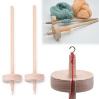 Herramientas de almacenamiento de accesorios de costura, husillo hecho a mano, hilo giratorio de madera maciza, gran oferta - details 2