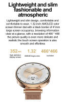 Reloj inteligente VL41 PRO, dispositivo con Control de voz, modo de recordatorio, desbloqueo de contraseña, Pantalla AMOLED, novedad de 2024 - details 3
