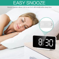 ORIA-reloj despertador inteligente Digital LED, cronógrafo electrónico de escritorio, despertador USB, despertador, decoración del hogar - details 4