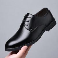 Zapatos De Talla Para Hombre De Cuero Legítimo De Alta Calidad Formal Transpirables Casuales Italianos De Lujo Con Cordones Antideslizantes Para Conducir - details 7