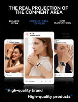 2024 Relojes de lujo de alta gama para mujer Reloj inteligente con llamada Bluetooth Reloj inteligente resistente al agua Monitor de salud de oxígeno y presión arterial Pulsera para mujer para Android iOS, regalos exquisitos para mujer - details 2