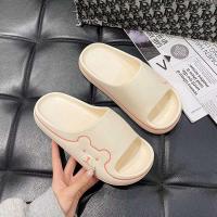 Nueva Idea de producto 2022, zapatillas de interior de verano para baño, sandalias y zapatillas de mujer de fondo suave desodorizantes antideslizantes - details 7