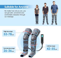 Masajeador de piernas con presión de aire para relajación muscular y drenaje líquido 360 °   Promueve la circulación sanguínea - details 27