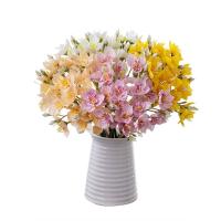Ramo de Narcisos Artificiales de Tacto Real Lujo Hecho a Mano Flor de Narciso de Seda Elegante Flor Falsa Decoración de Boda. - details 3