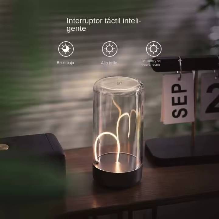 Quantum Wire Luz Ambiental Lámpara Magnética Dormitorio Luz de Noche Dormitorio Sueño Lámpara de Cabecera Regalo - 1