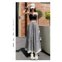 Pantalones Casuales de Encaje Estilo Completo de Pierna Ancha Culottes de Verano para Mujeres - details 23