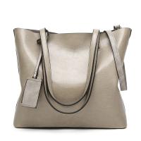 Bolso de cuero encerado para mujer, bolsa de hombro con doble correa, sencillo, para compras, 2022 - details 8