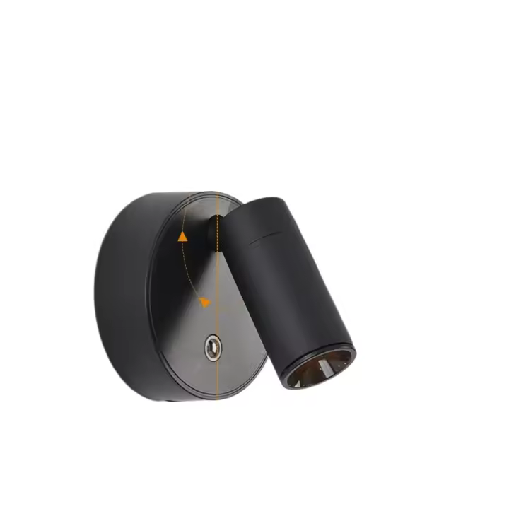 Aplique de pared magnético Lámpara de escritorio LED Control remoto 3 colores regulable 360 °     Luz nocturna de cabecera de dormitorio recargable por USB giratoria - 1